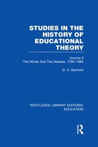 bokomslag Studies in the History of Educational Theory Vol 2