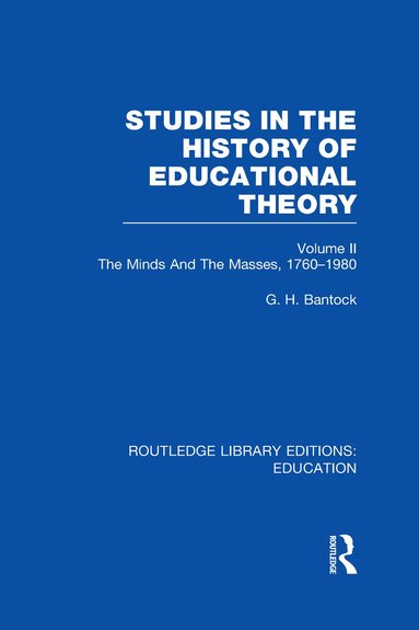 bokomslag Studies in the History of Educational Theory Vol 2