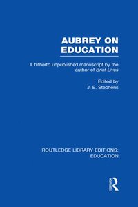 bokomslag Aubrey on Education