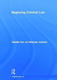 bokomslag Beginning Criminal Law