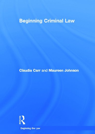 bokomslag Beginning Criminal Law