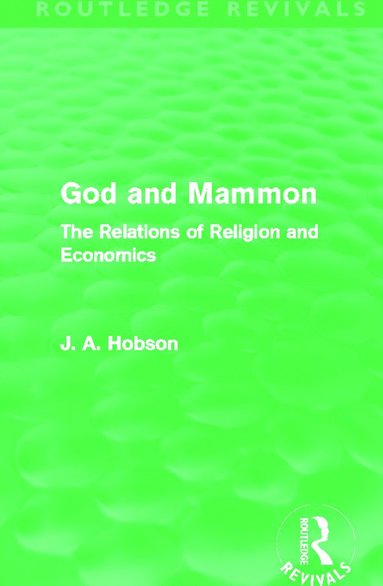 bokomslag God and Mammon (Routledge Revivals)