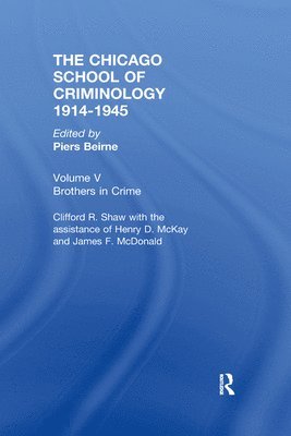 CHICAGO SCHOOL CRIMINOLOGY Volume 5 1