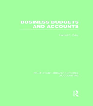 bokomslag Business Budgets and Accounts (RLE Accounting)