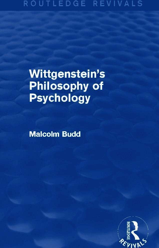 Malcolm Budd - Wittgenstein's Philosophy of Psychology (Routledge Revivals), Häftad
