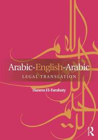 bokomslag Arabic-English-Arabic Legal Translation