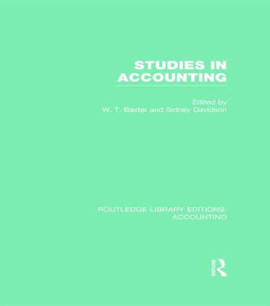 William Baxter, Sidney Davidson - Studies in Accounting, Inbunden