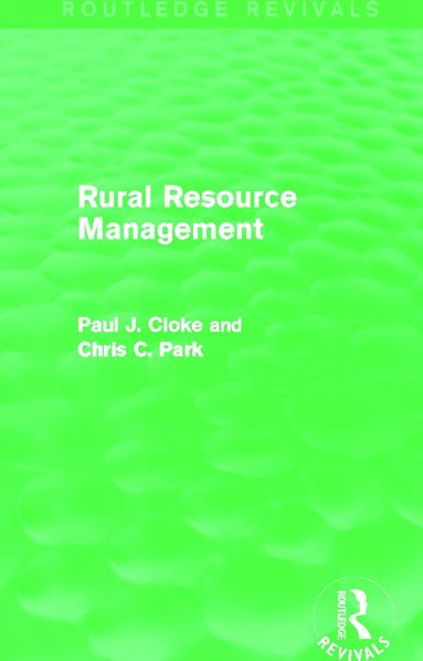 bokomslag Rural Resource Management (Routledge Revivals)