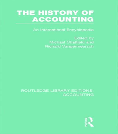 bokomslag History of Accounting (RLE Accounting)