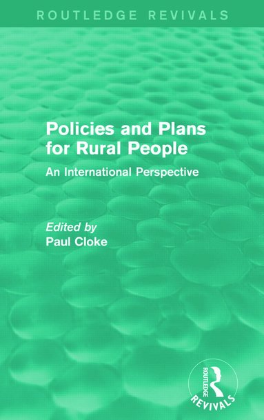 bokomslag Policies and Plans for Rural People (Routledge Revivals)