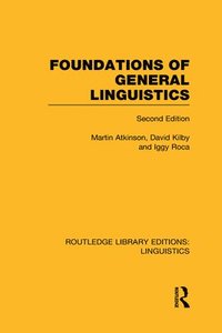 bokomslag Foundations of General Linguistics