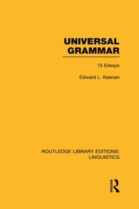 bokomslag Universal Grammar (RLE Linguistics A: General Linguistics)