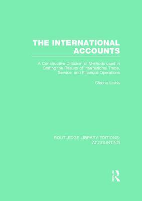 bokomslag The International Accounts (RLE Accounting)