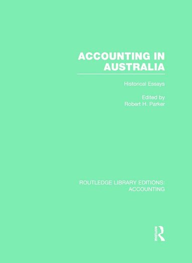 Robert Parker - Accounting in Australia (RLE Accounting), Inbunden