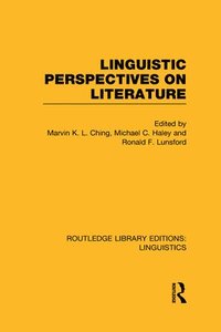bokomslag Linguistic Perspectives on Literature