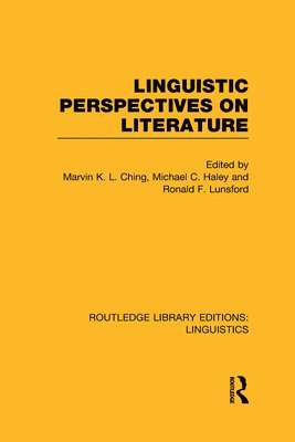Linguistic Perspectives on Literature 1
