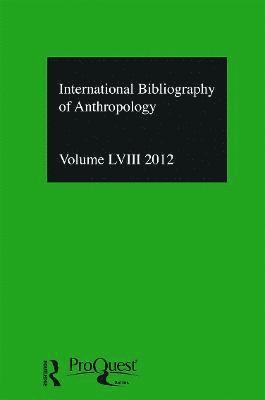 bokomslag IBSS: Anthropology: 2012 Vol.58