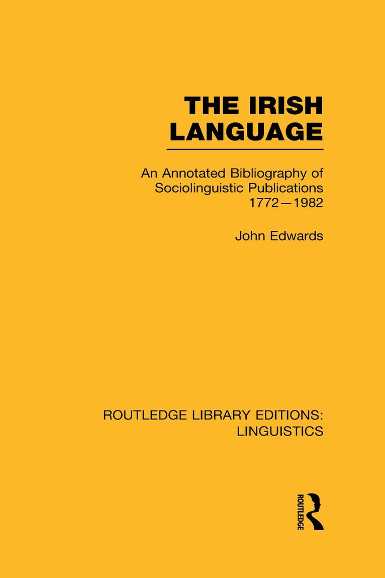 Irish Language (RLE Linguistics E: Indo-European Linguistics) 1