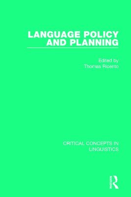 Thomas Ricento, Canada) Ricento, Thomas (University of Calgary - Language Policy and Planning, Inbunden