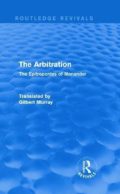 bokomslag The Arbitration (Routledge Revivals)