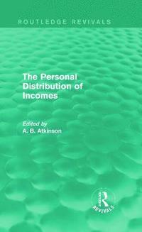 bokomslag The Personal Distribution of Incomes (Routledge Revivals)