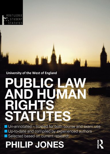 Philip Jones - Public Law and Human Rights Statutes, Häftad