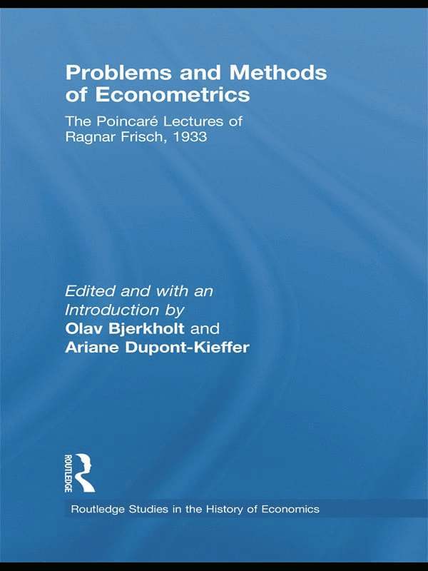 Problems and Methods of Econometrics 1