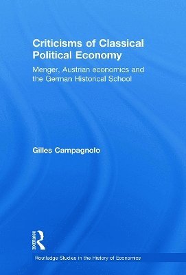 Criticisms of Classical Political Economy 1