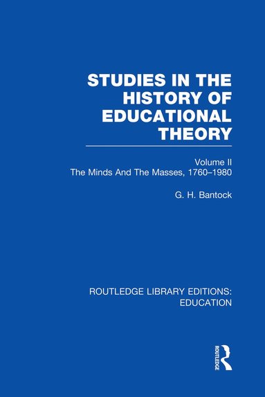 bokomslag Studies in the History of Educational Theory Vol 2