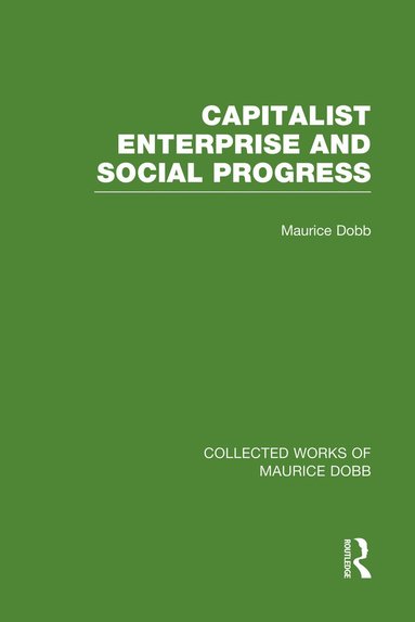 bokomslag Capitalist Enterprise and Social Progress