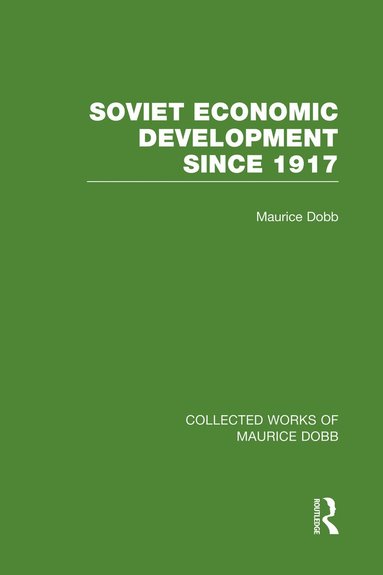 bokomslag Soviet Economic Development Since 1917