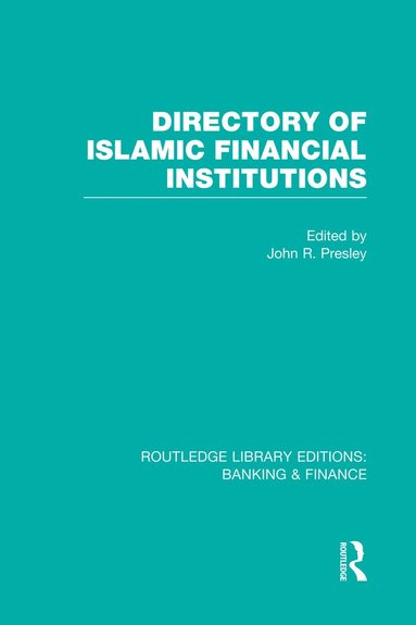 bokomslag Directory of Islamic Financial Institutions (RLE: Banking & Finance)