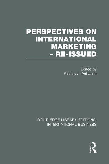 Stanley Paliwoda - Perspectives on International Marketing - Re-issued (RLE International Business), Häftad