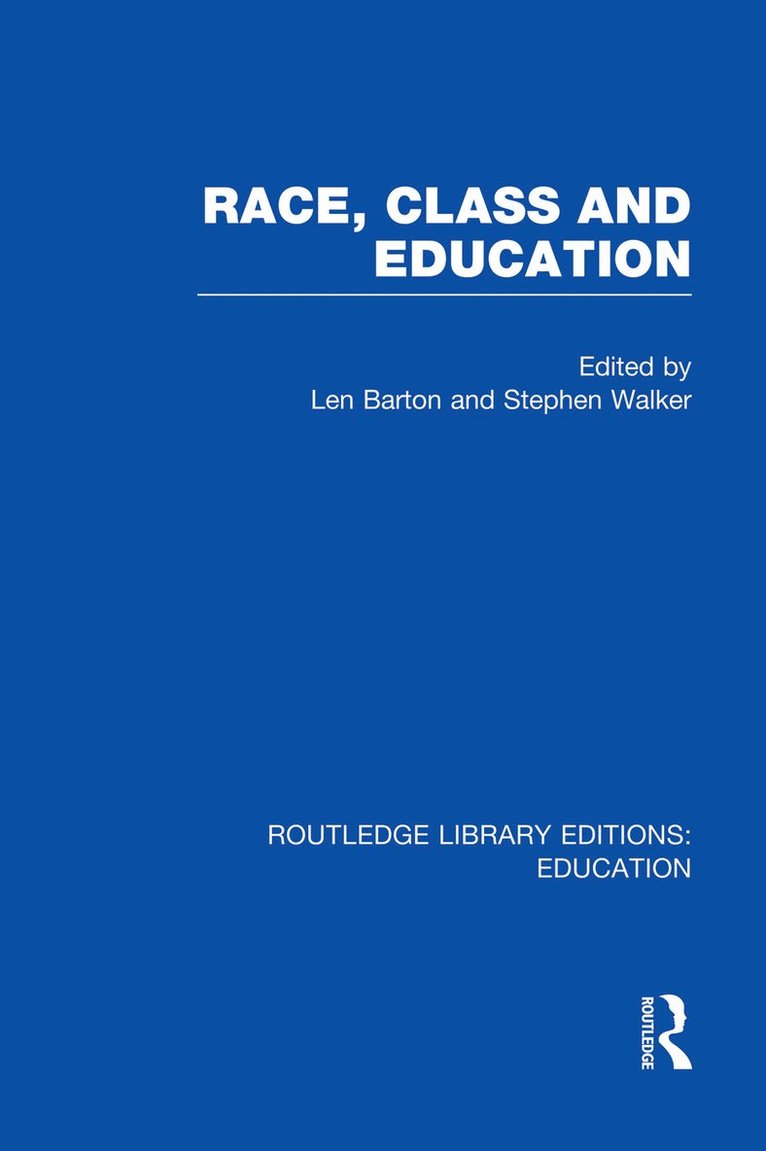 Race, Class and Education (RLE Edu L) 1