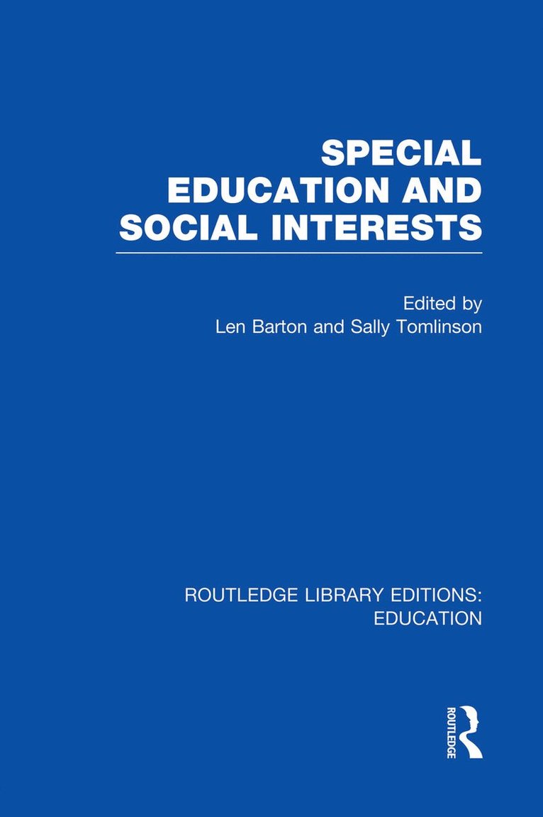 Special Education and Social Interests (RLE Edu M) 1