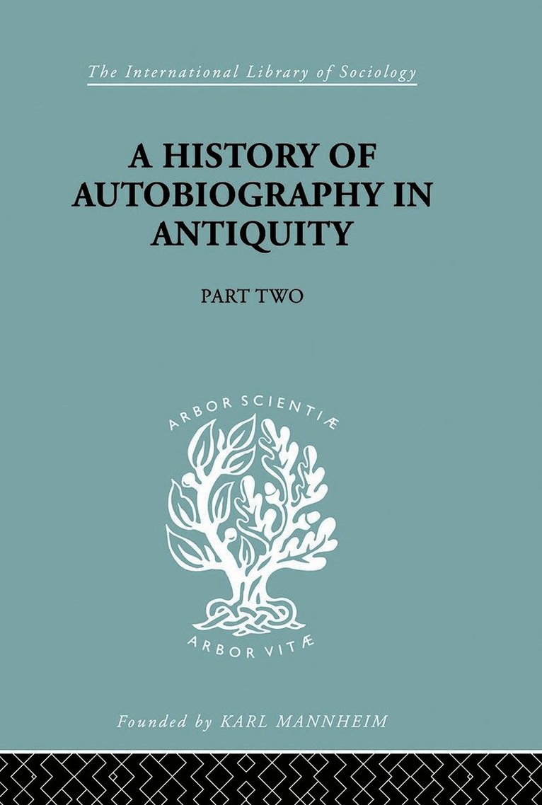 History of Autobiography in Antiquity