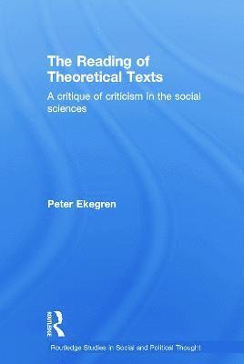 The Reading of Theoretical Texts 1