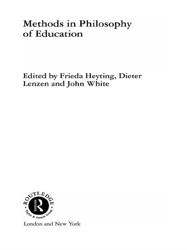 Methods in Philosophy of Education 1