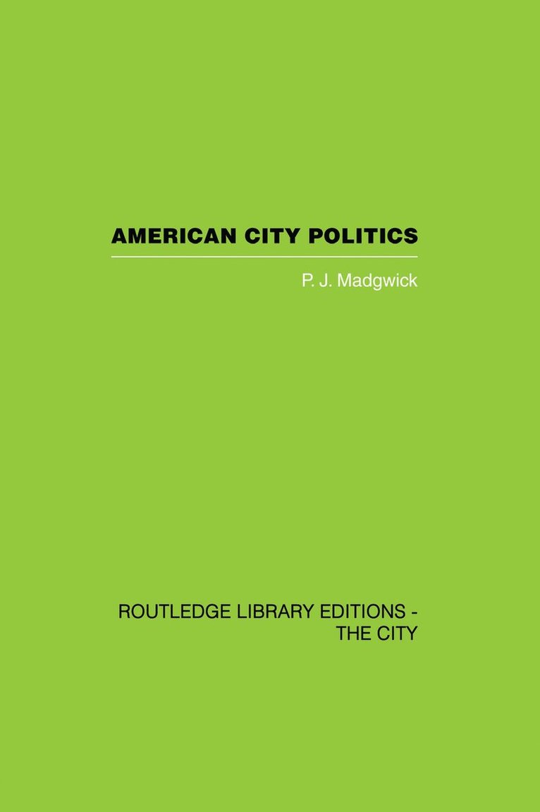 American City Politics 1