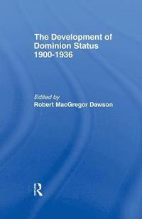 bokomslag Development of Dominion Status 1900-1936