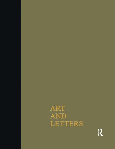 bokomslag Art & Letters July-Winter 1918