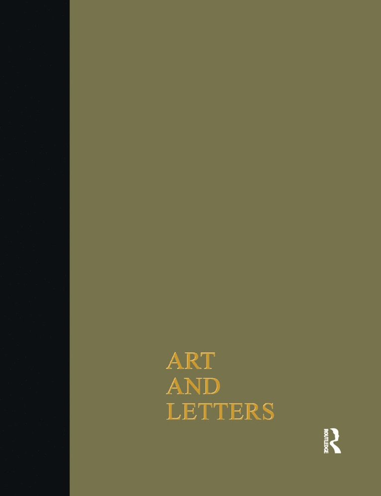 Art & Letters July-Winter 1918 1