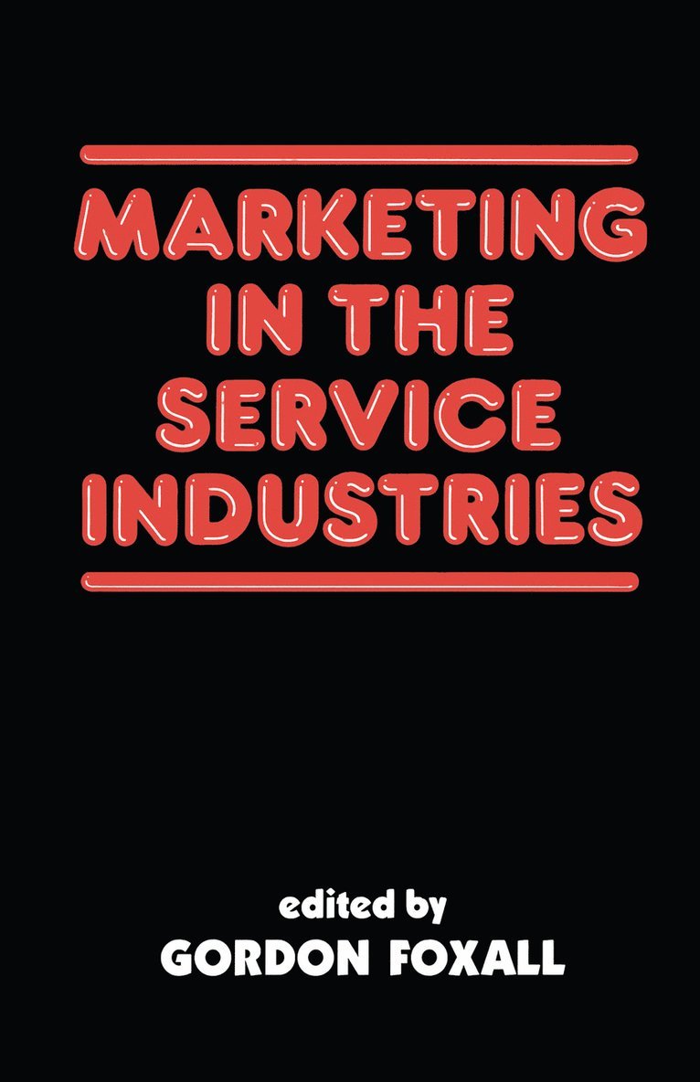 Marketing in the Service Industries 1