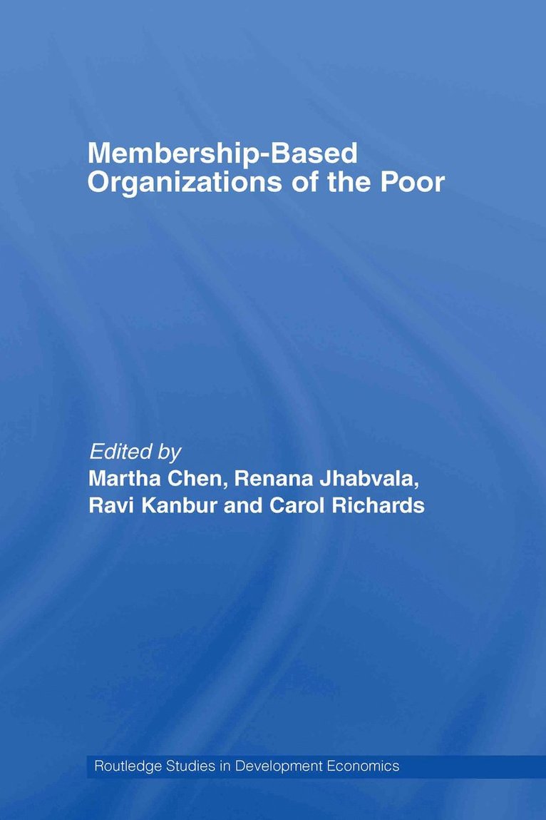 Membership Based Organizations of the Poor 1