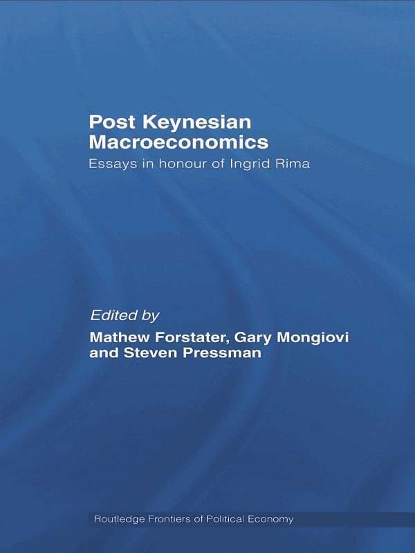 Post-Keynesian Macroeconomics 1