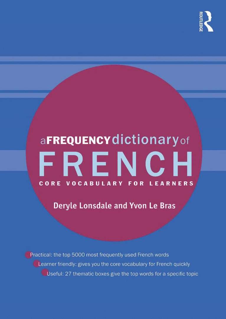 Deryle Lonsdale, Yvon Le Bras - Frequency Dictionary of French, Häftad