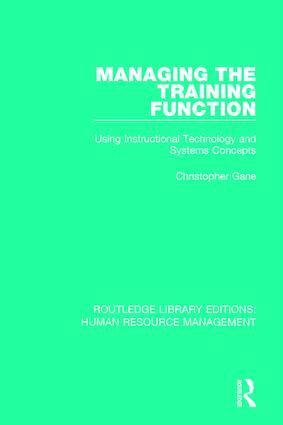 Christopher Gane - Managing the Training Function, Inbunden