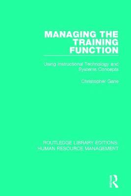 Managing the Training Function 1