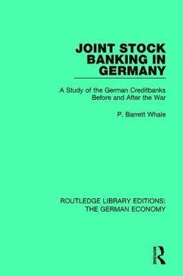 Joint Stock Banking in Germany 1