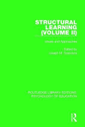 Joseph M. Scandura - Structural Learning (Volume 2), Inbunden